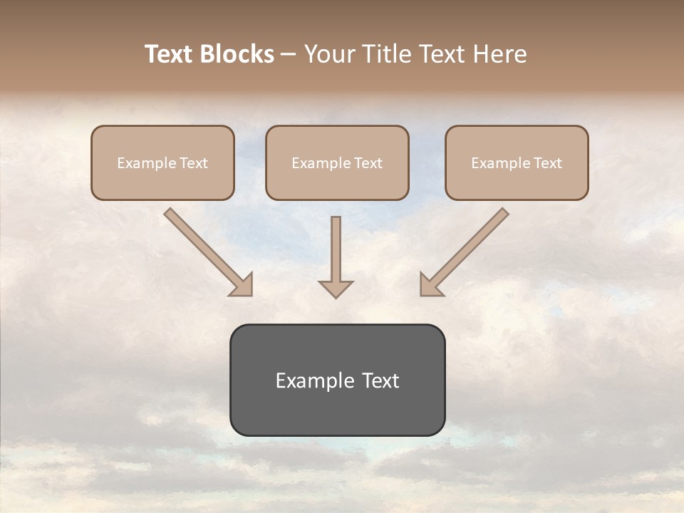 Impressionism Cloudscape Weather PowerPoint Template