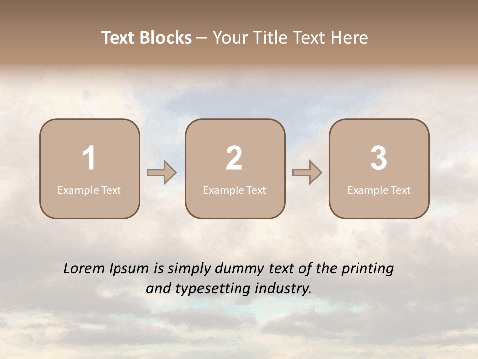 Impressionism Cloudscape Weather PowerPoint Template