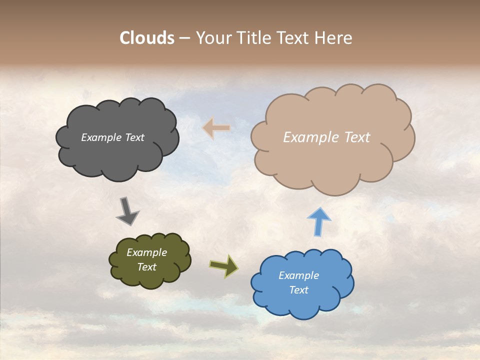Impressionism Cloudscape Weather PowerPoint Template