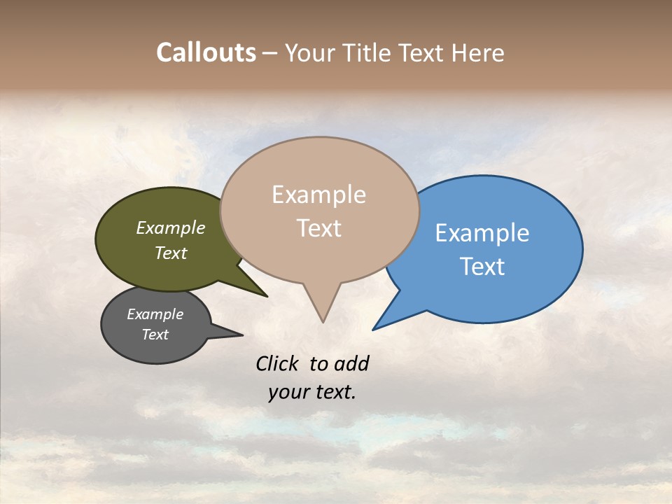Impressionism Cloudscape Weather PowerPoint Template