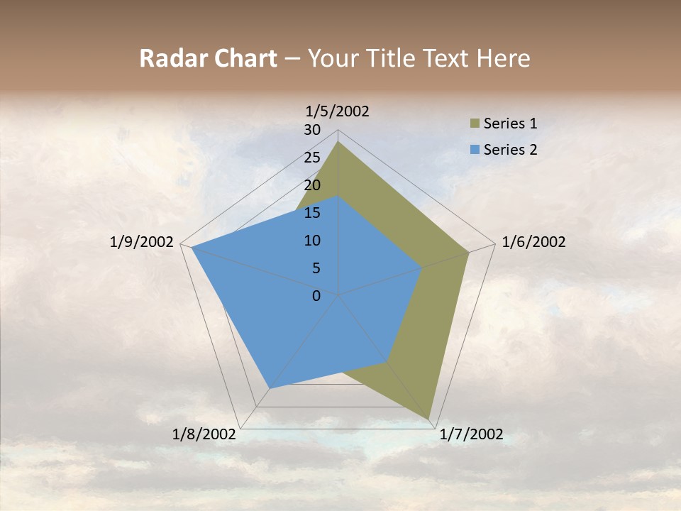 Impressionism Cloudscape Weather PowerPoint Template