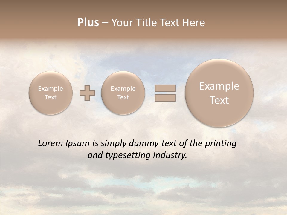Impressionism Cloudscape Weather PowerPoint Template