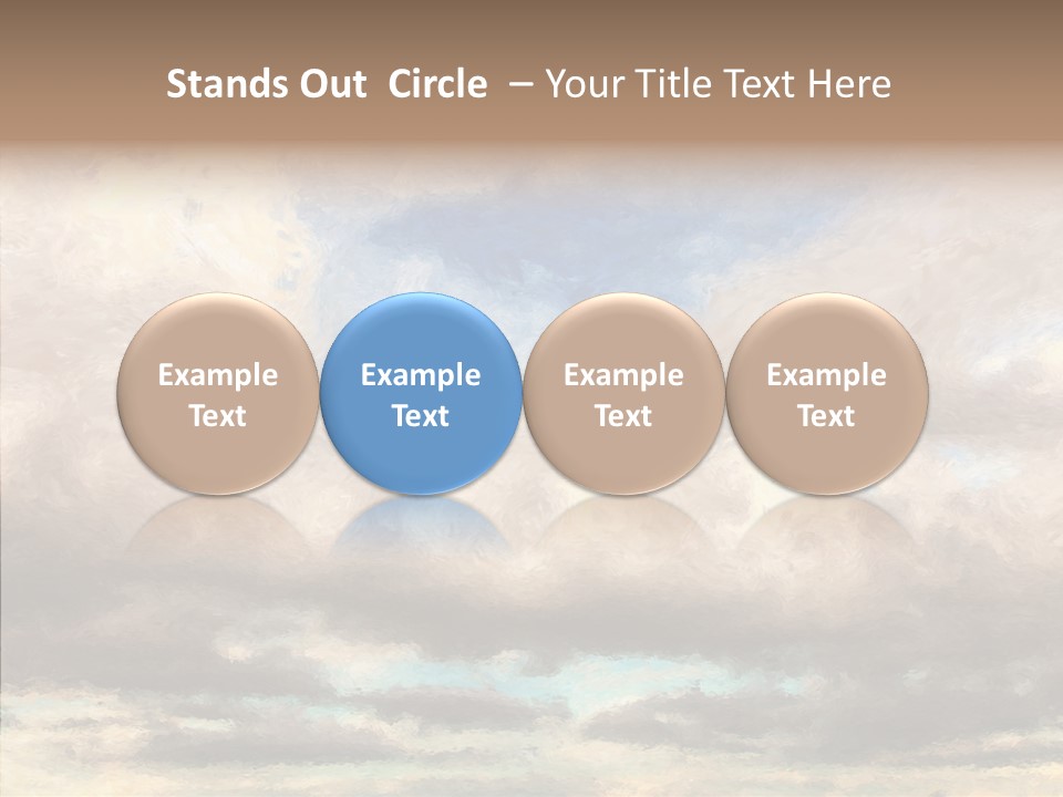 Impressionism Cloudscape Weather PowerPoint Template