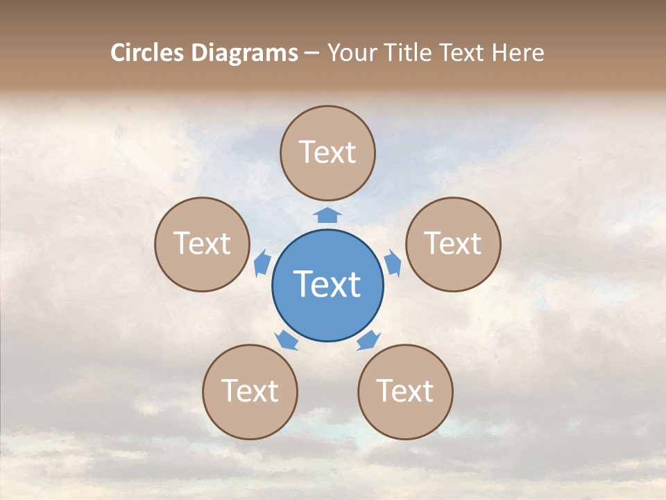 Impressionism Cloudscape Weather PowerPoint Template