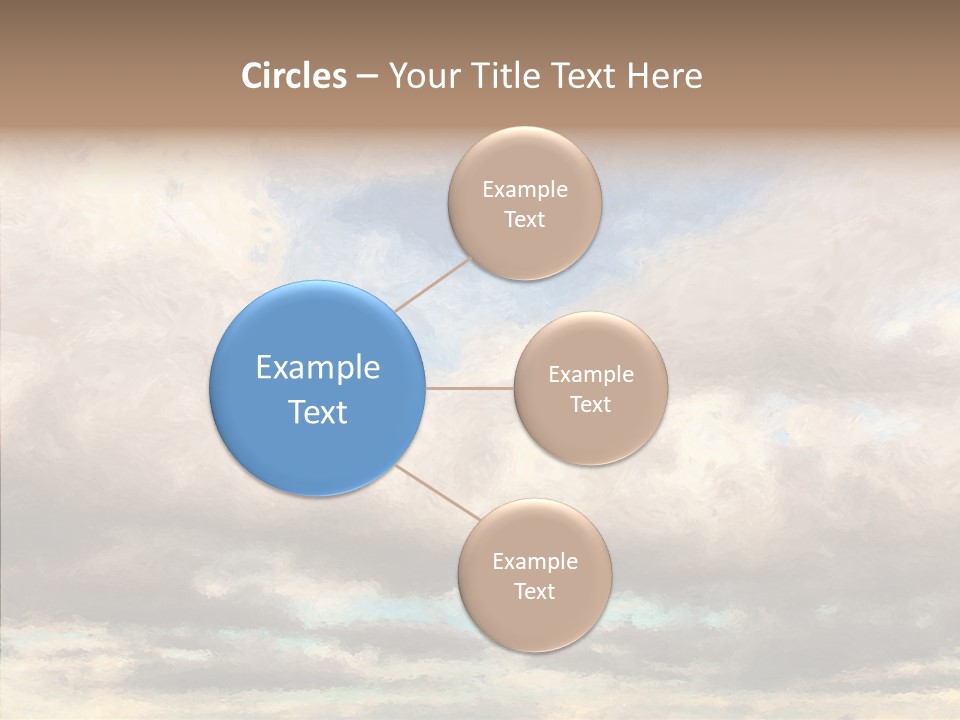 Impressionism Cloudscape Weather PowerPoint Template