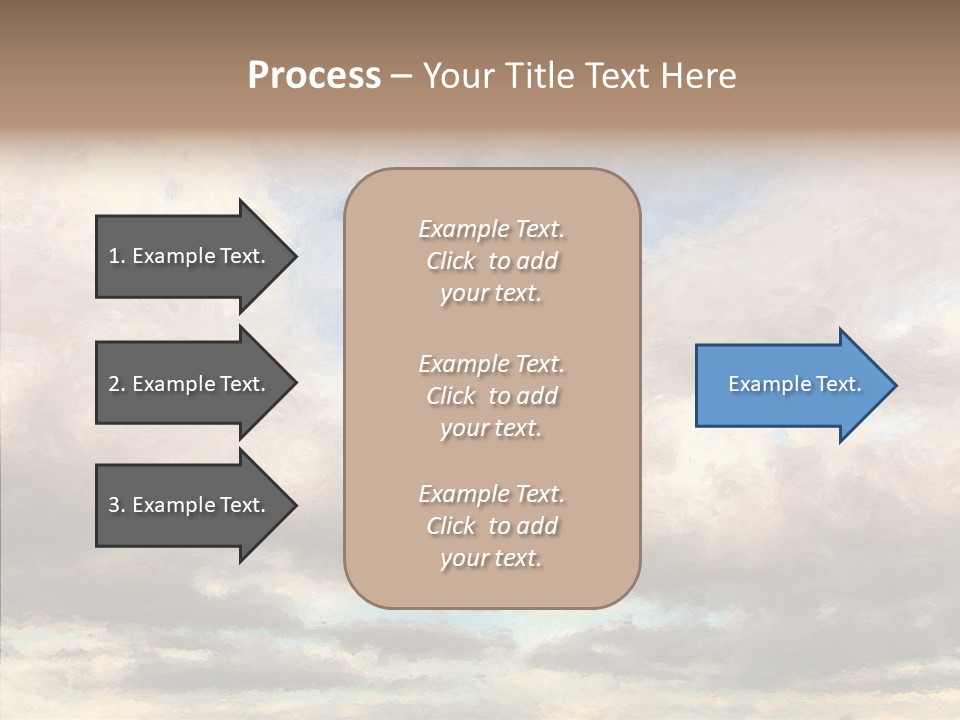 Impressionism Cloudscape Weather PowerPoint Template