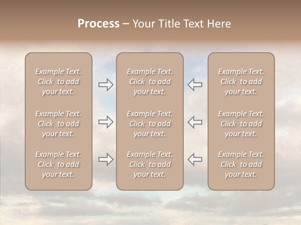 Impressionism Cloudscape Weather PowerPoint Template