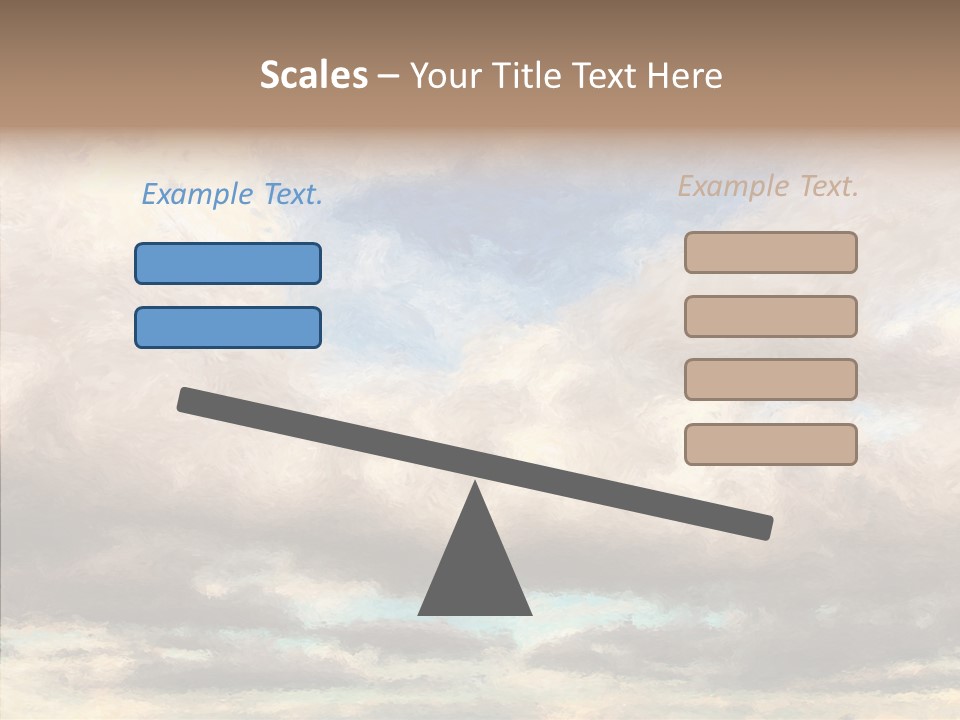 Impressionism Cloudscape Weather PowerPoint Template