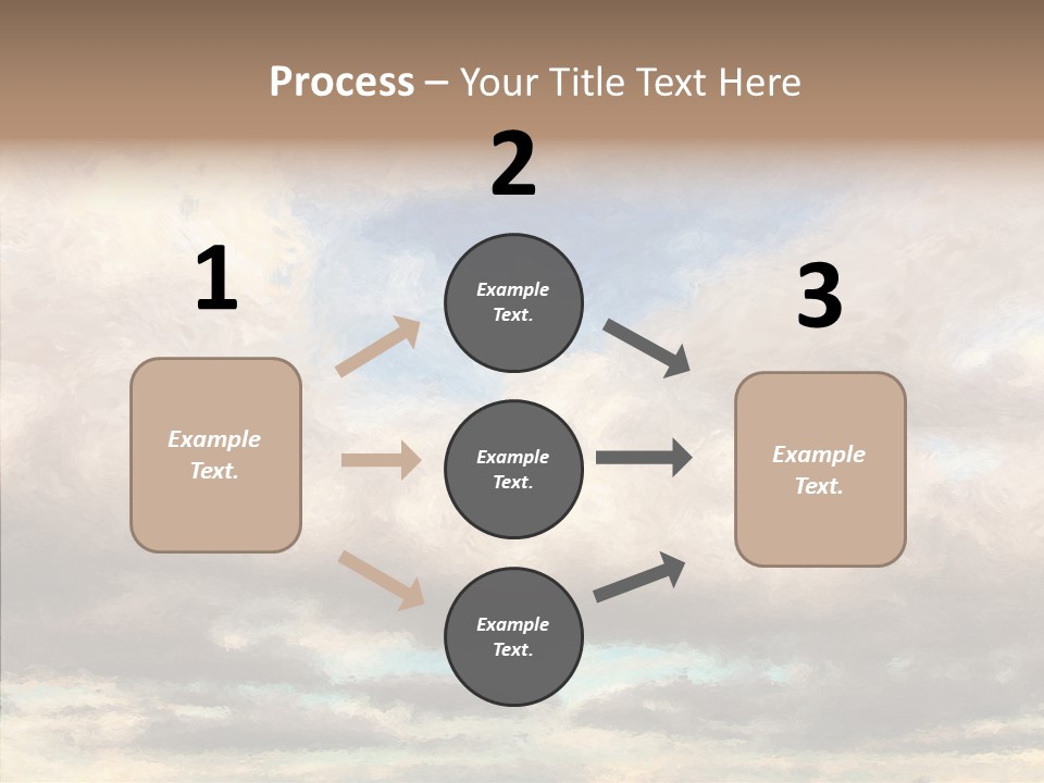 Impressionism Cloudscape Weather PowerPoint Template