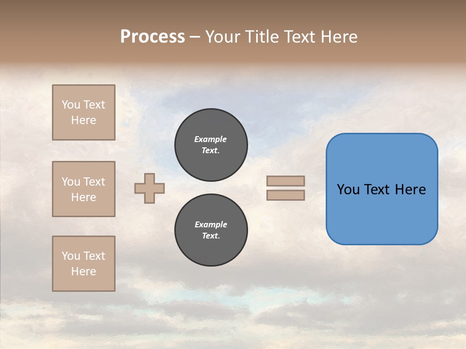 Impressionism Cloudscape Weather PowerPoint Template