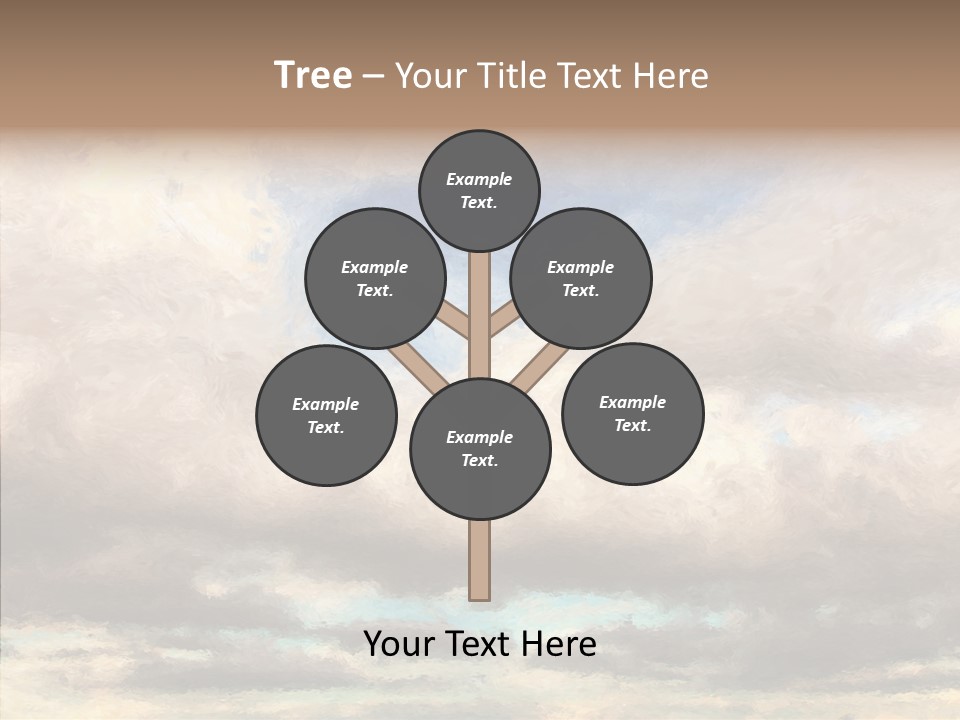 Impressionism Cloudscape Weather PowerPoint Template
