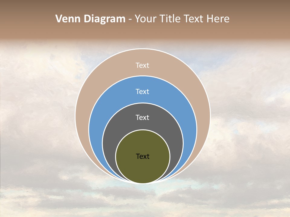 Impressionism Cloudscape Weather PowerPoint Template