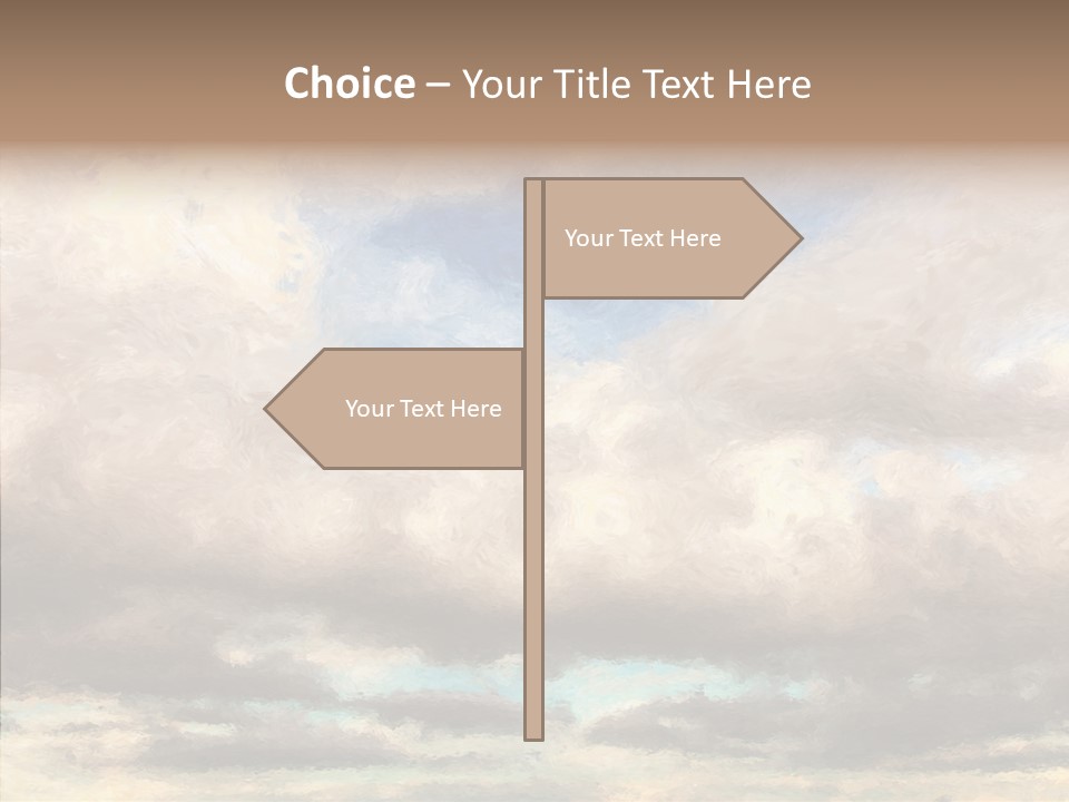 Impressionism Cloudscape Weather PowerPoint Template