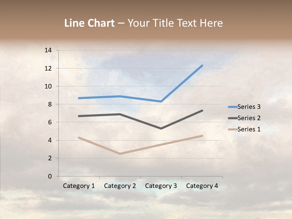 Impressionism Cloudscape Weather PowerPoint Template
