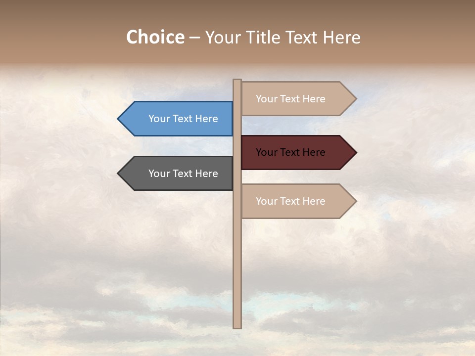 Impressionism Cloudscape Weather PowerPoint Template