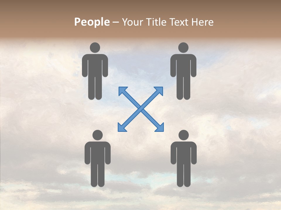 Impressionism Cloudscape Weather PowerPoint Template