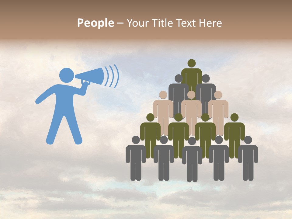 Impressionism Cloudscape Weather PowerPoint Template