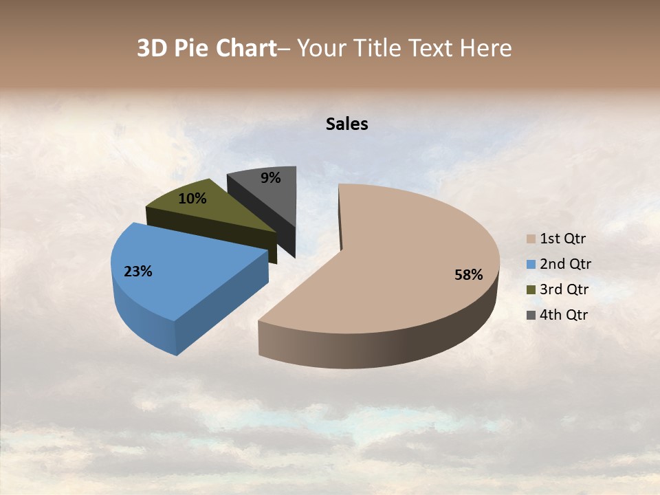 Impressionism Cloudscape Weather PowerPoint Template