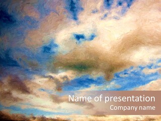 Sky Impressionism Cloudscape PowerPoint Template