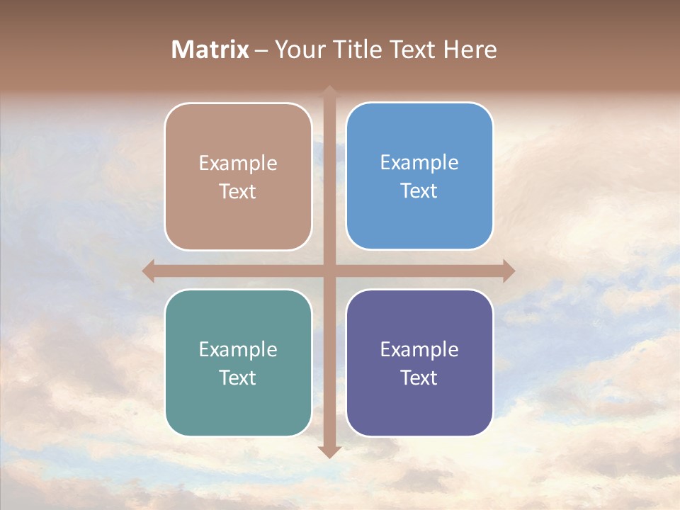 Sky Impressionism Cloudscape PowerPoint Template