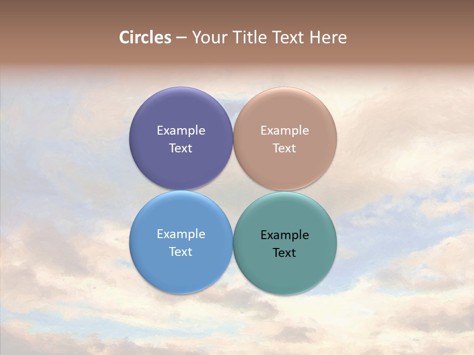 Sky Impressionism Cloudscape PowerPoint Template