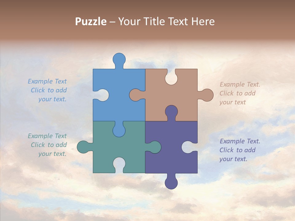 Sky Impressionism Cloudscape PowerPoint Template