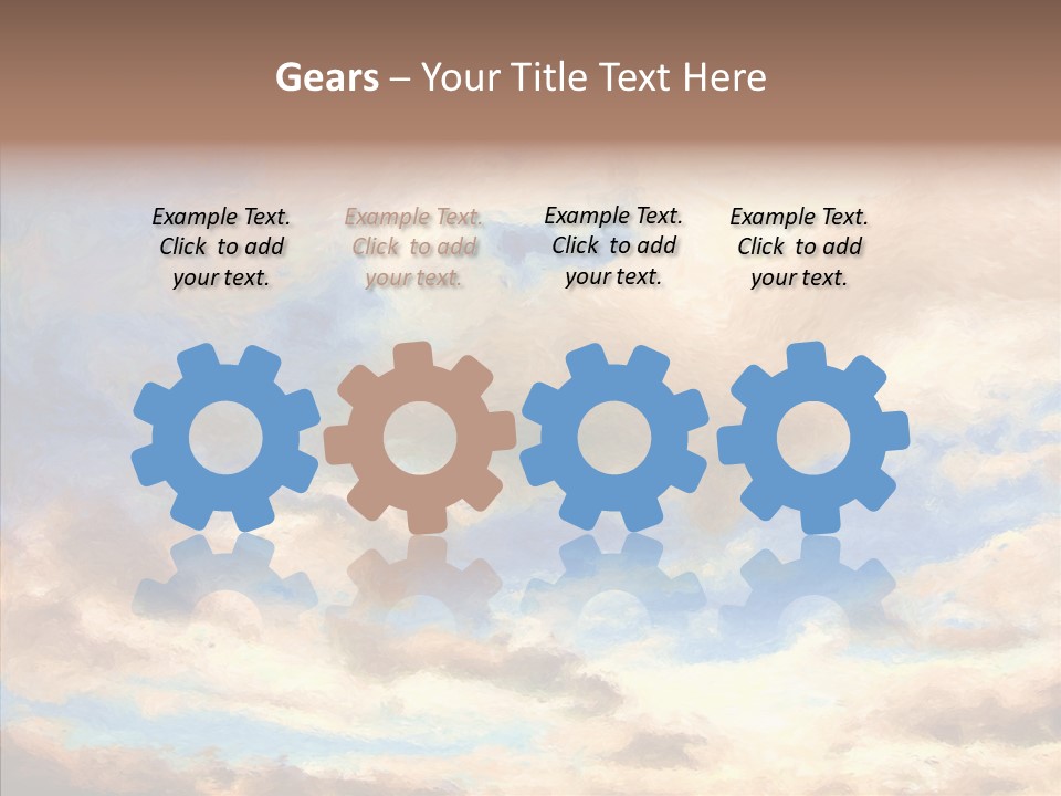 Sky Impressionism Cloudscape PowerPoint Template