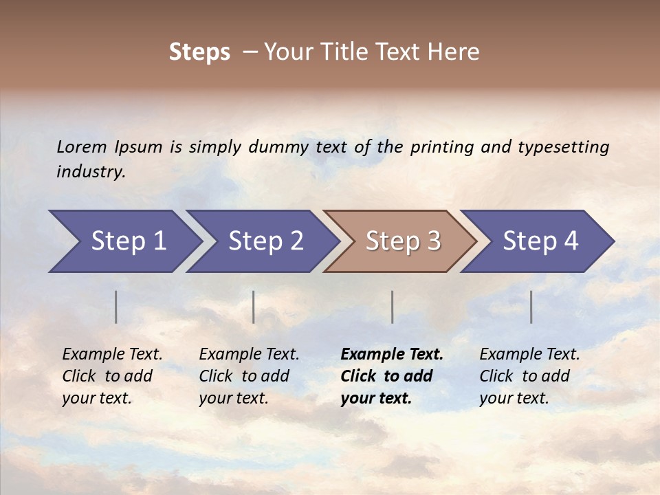 Sky Impressionism Cloudscape PowerPoint Template