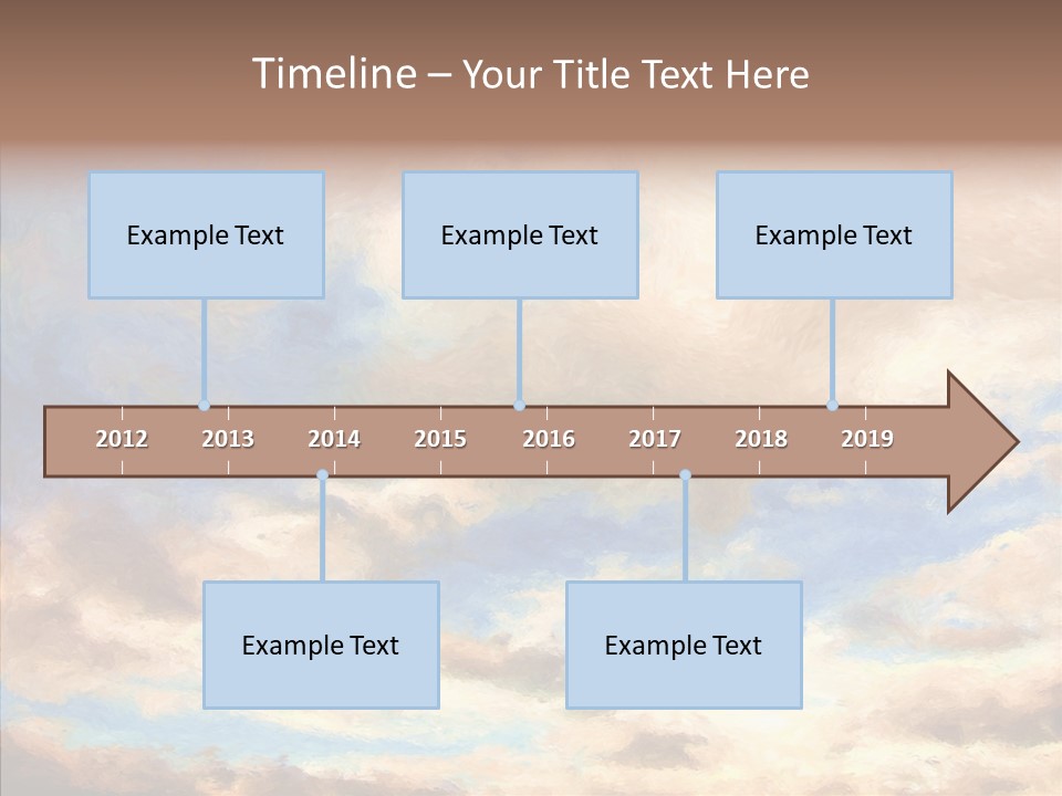 Sky Impressionism Cloudscape PowerPoint Template