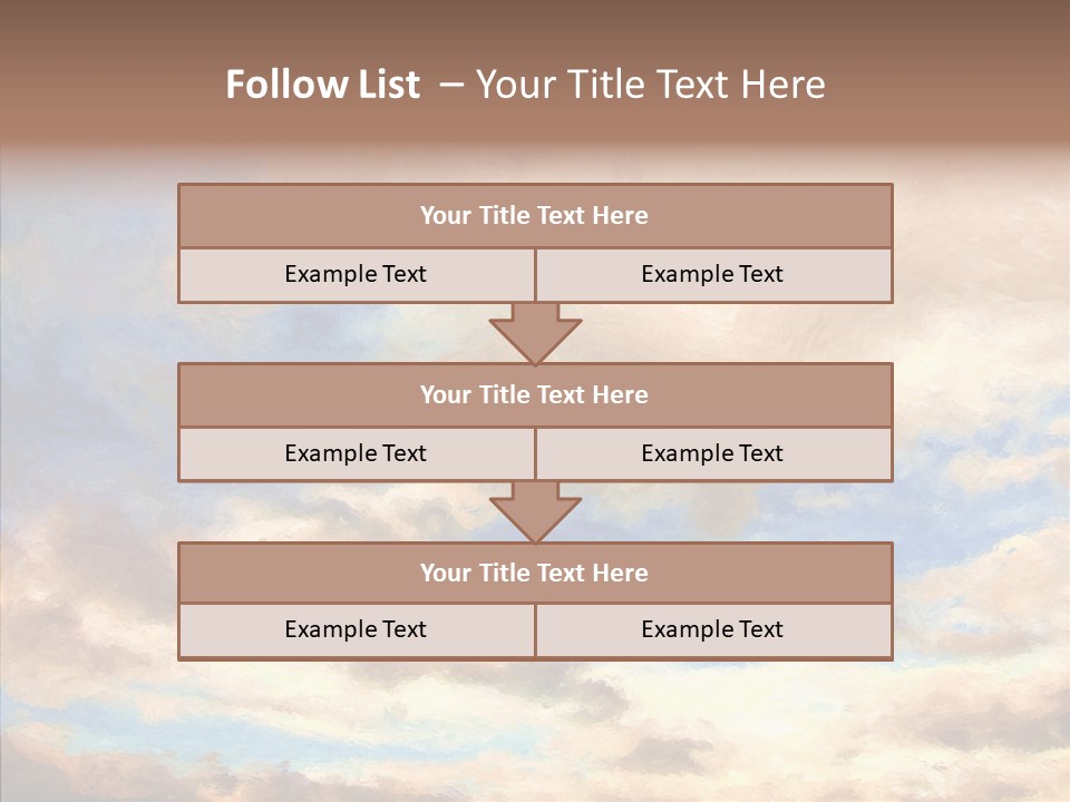 Sky Impressionism Cloudscape PowerPoint Template