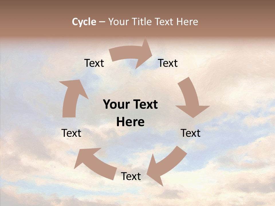 Sky Impressionism Cloudscape PowerPoint Template