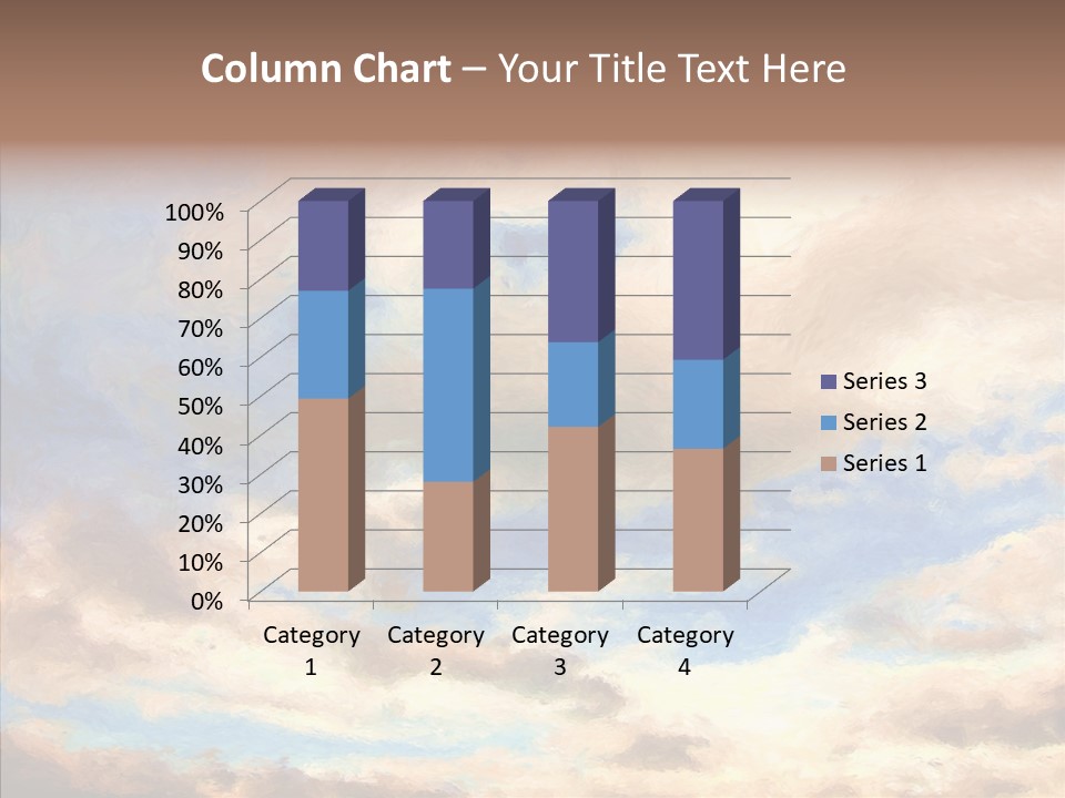 Sky Impressionism Cloudscape PowerPoint Template