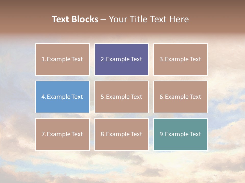Sky Impressionism Cloudscape PowerPoint Template