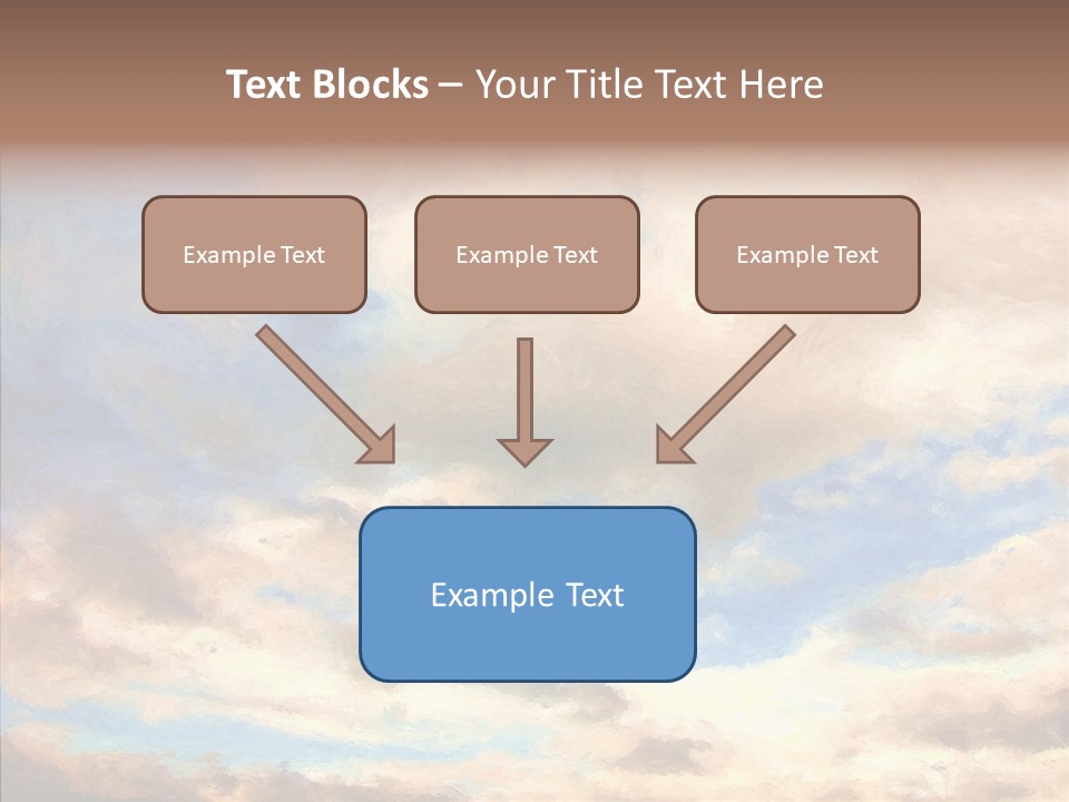 Sky Impressionism Cloudscape PowerPoint Template