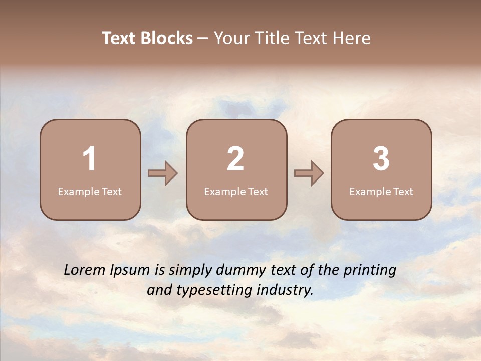 Sky Impressionism Cloudscape PowerPoint Template