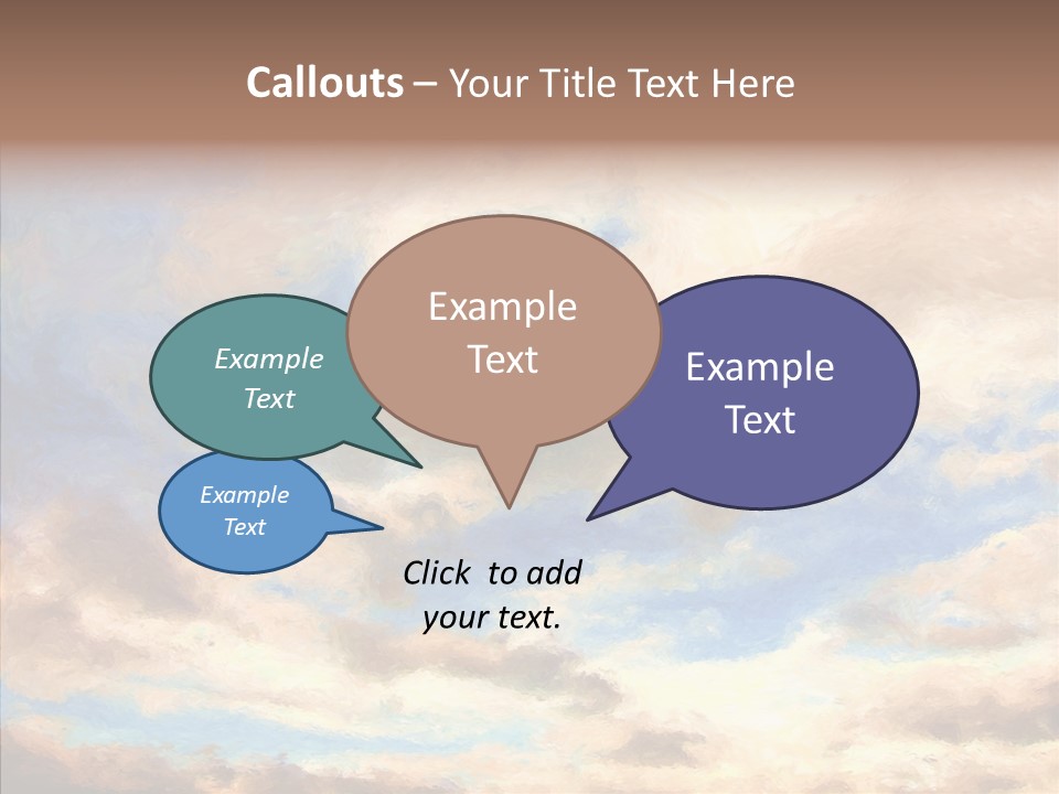 Sky Impressionism Cloudscape PowerPoint Template