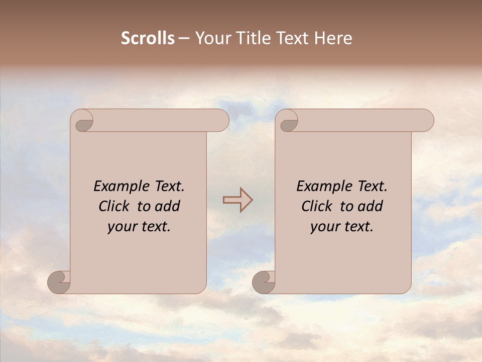 Sky Impressionism Cloudscape PowerPoint Template