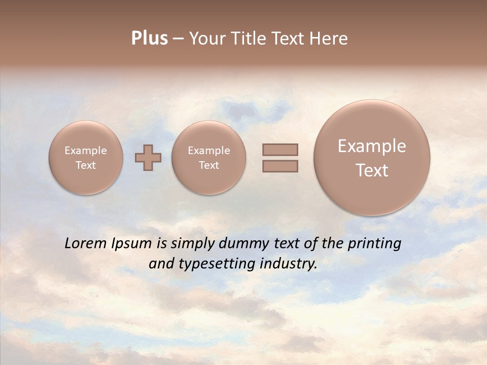 Sky Impressionism Cloudscape PowerPoint Template