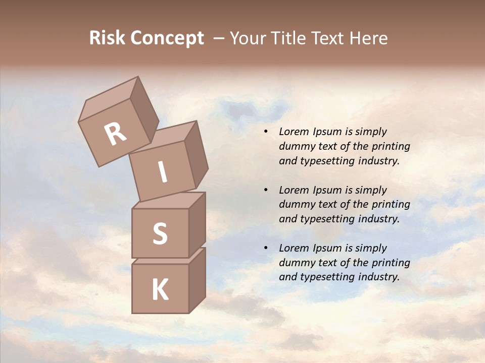 Sky Impressionism Cloudscape PowerPoint Template