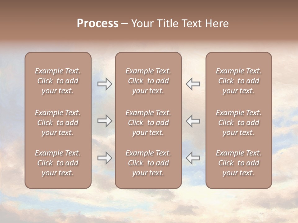 Sky Impressionism Cloudscape PowerPoint Template