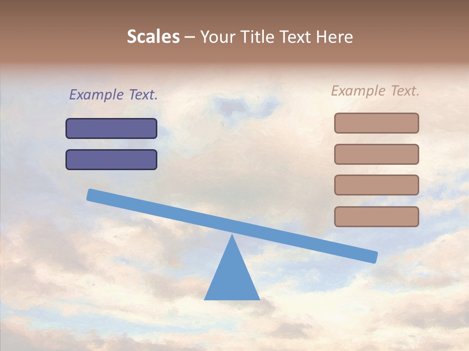 Sky Impressionism Cloudscape PowerPoint Template