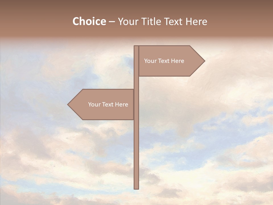 Sky Impressionism Cloudscape PowerPoint Template