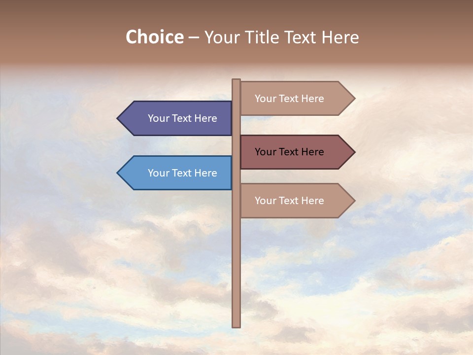 Sky Impressionism Cloudscape PowerPoint Template