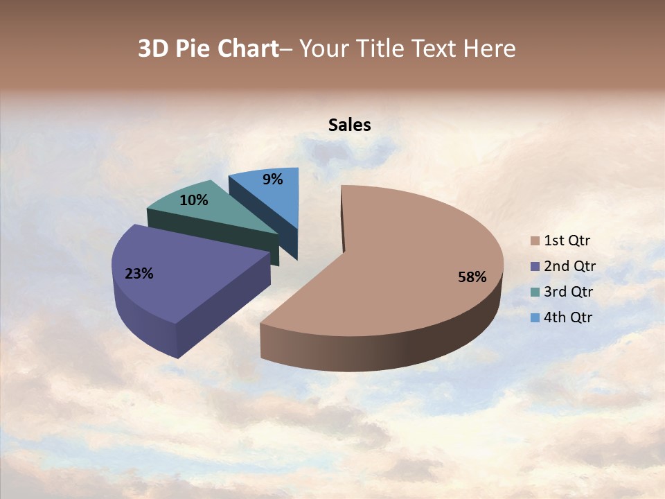 Sky Impressionism Cloudscape PowerPoint Template