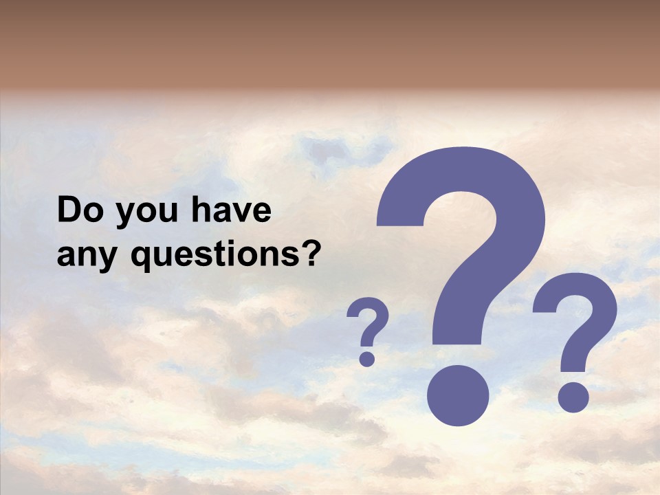 Sky Impressionism Cloudscape PowerPoint Template