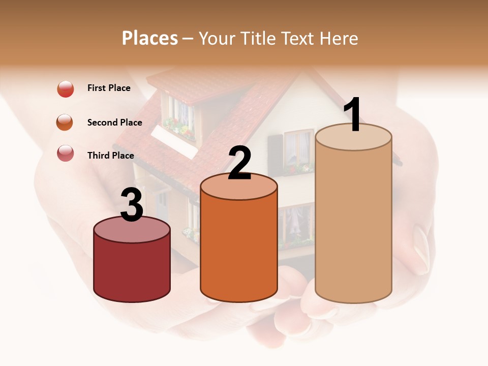 Human Holding Model PowerPoint Template