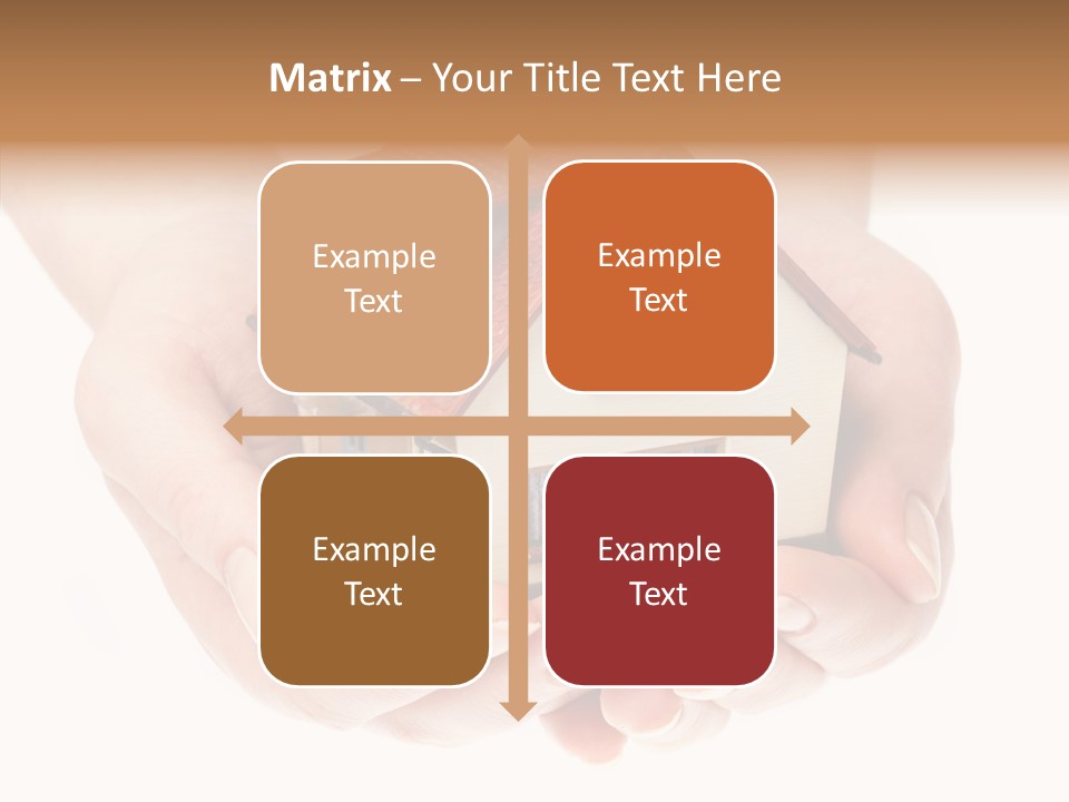 Human Holding Model PowerPoint Template