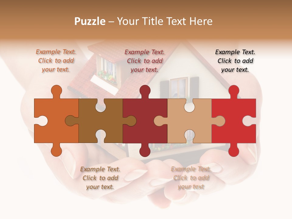 Human Holding Model PowerPoint Template