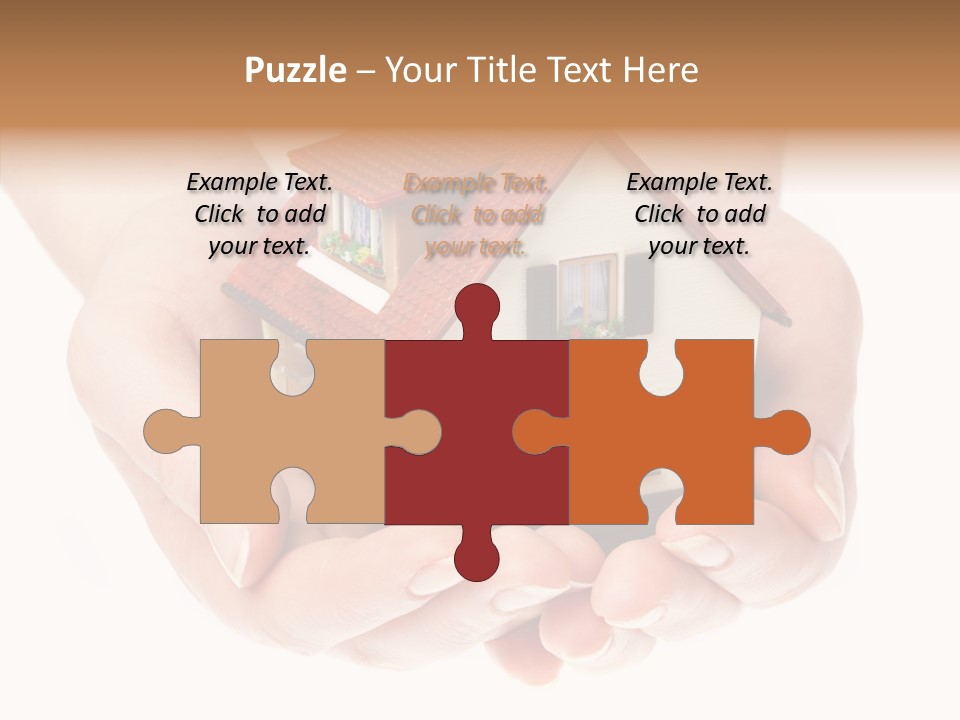 Human Holding Model PowerPoint Template