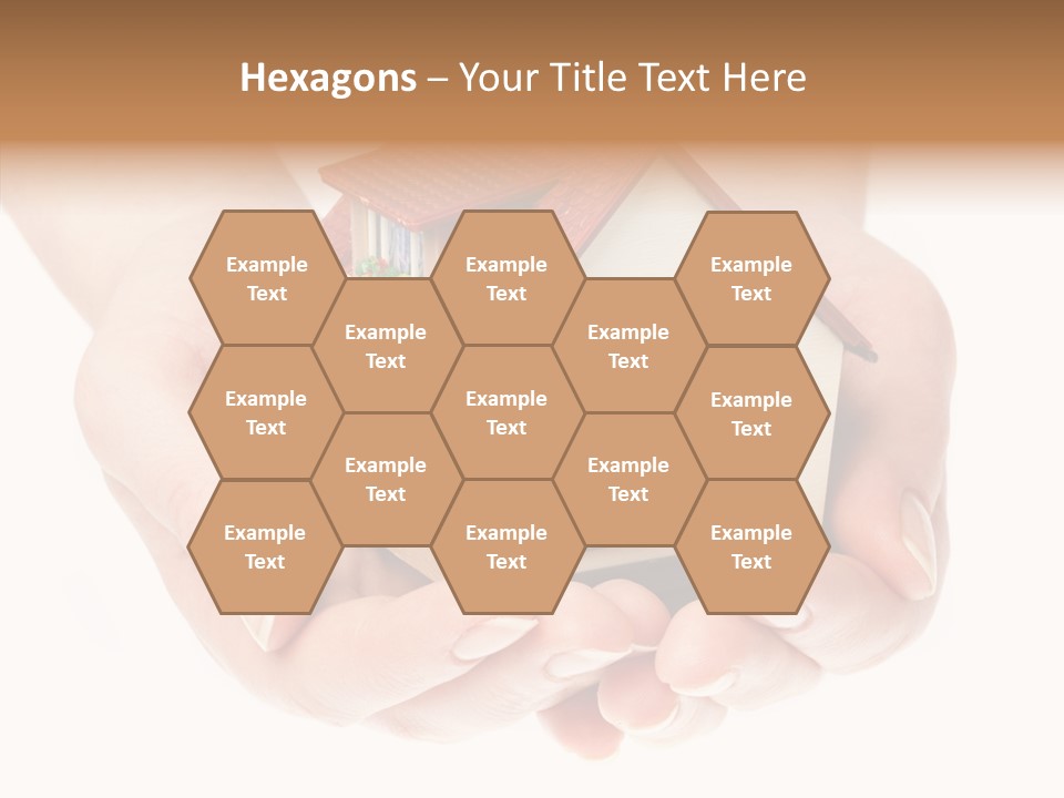 Human Holding Model PowerPoint Template